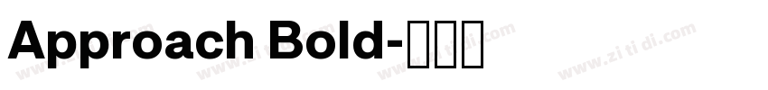 Approach Bold字体转换